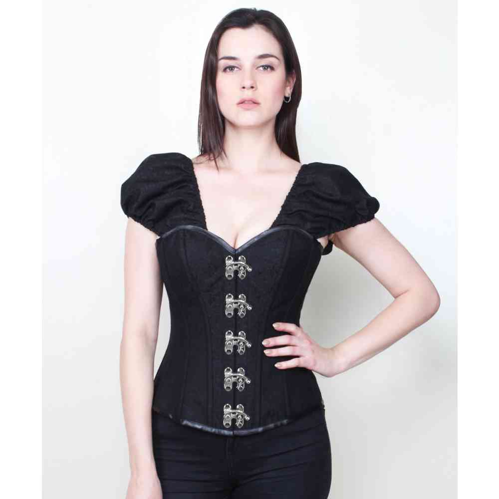 Attitude Corsets - Golódion Overbust korset - Zwart